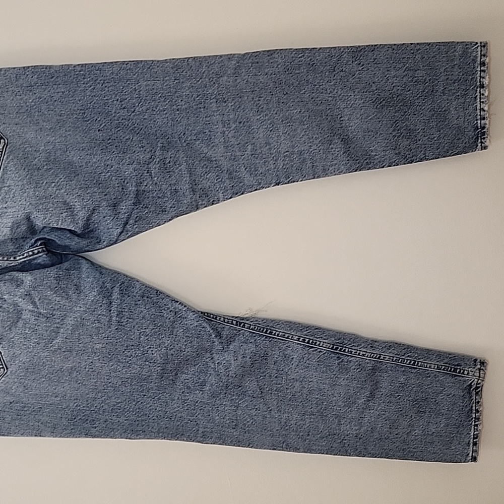 AGOLDE 100% Organic Cotton Jamie High Rise Jeans Distressed Button Fly Sz 29 - Picture 13 of 16